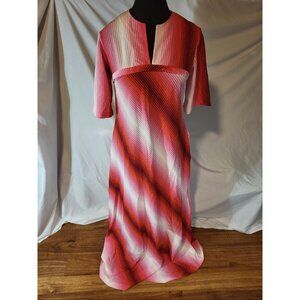 VTG Dutchess Individually Yours Made  USA Long Colorful Reds Pinks Hippie Sze S